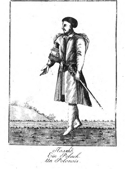 Поляк. Из кн. И.И. Георги «Первое этнографическое описание России», 1776. Кунсткамера